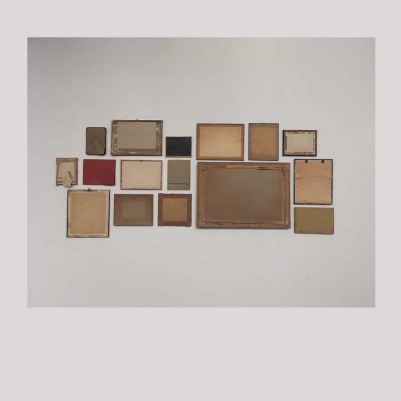 Maggie Rapuano, o.T., 2017, gefundene Rahmen, 80x120 cm 